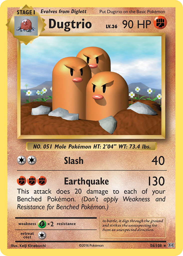 Dugtrio (56/108) [XY: Evolutions] | Total Play