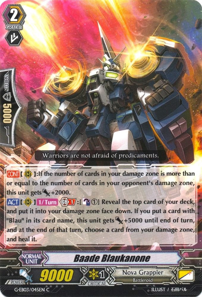 Baade Blaukanone (G-EB03/045EN) [The GALAXY STAR GATE] | Total Play