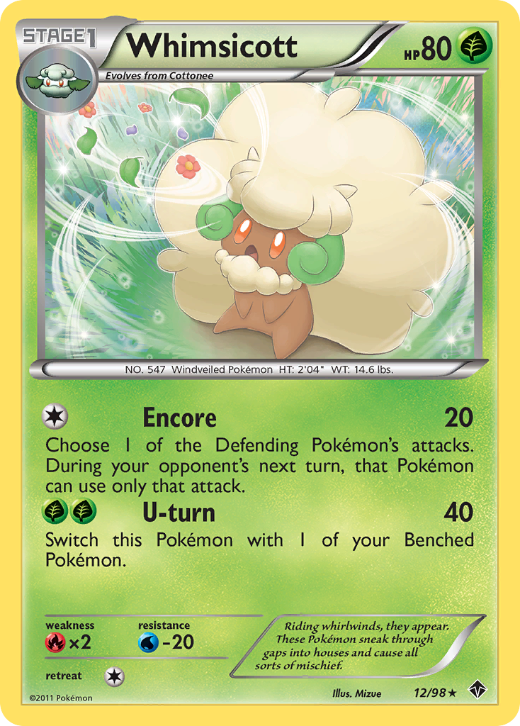 Whimsicott (12/98) [Black & White: Emerging Powers] | Total Play