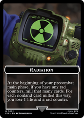 Radiation // Zombie Mutant Double-Sided Token [Fallout Tokens] | Total Play