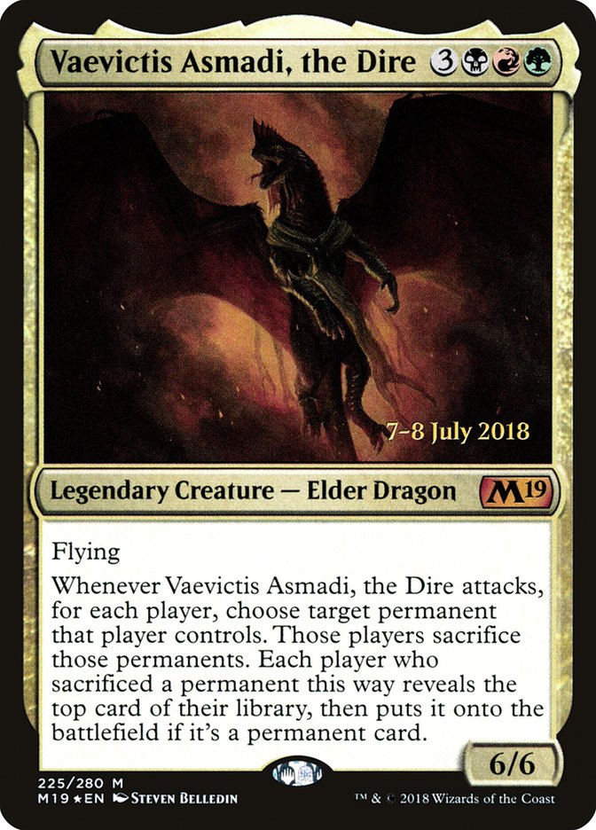 Vaevictis Asmadi, the Dire [Core Set 2019 Prerelease Promos] | Total Play