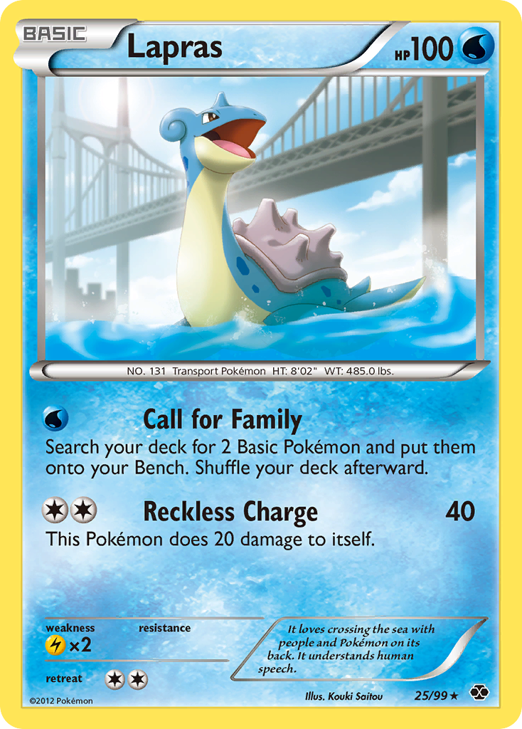 Lapras (25/99) [Black & White: Next Destinies] | Total Play