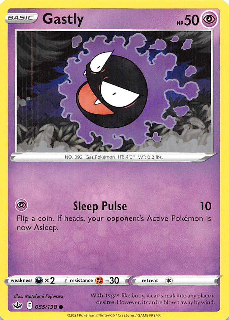 Gastly (055/198) [Sword & Shield: Chilling Reign] | Total Play