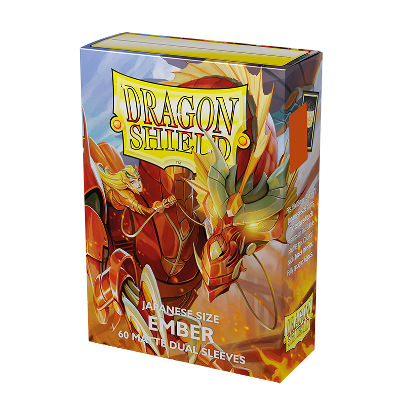 Dragon Shield: Japanese Size 60ct Sleeves - Ember (Dual Matte) | Total Play
