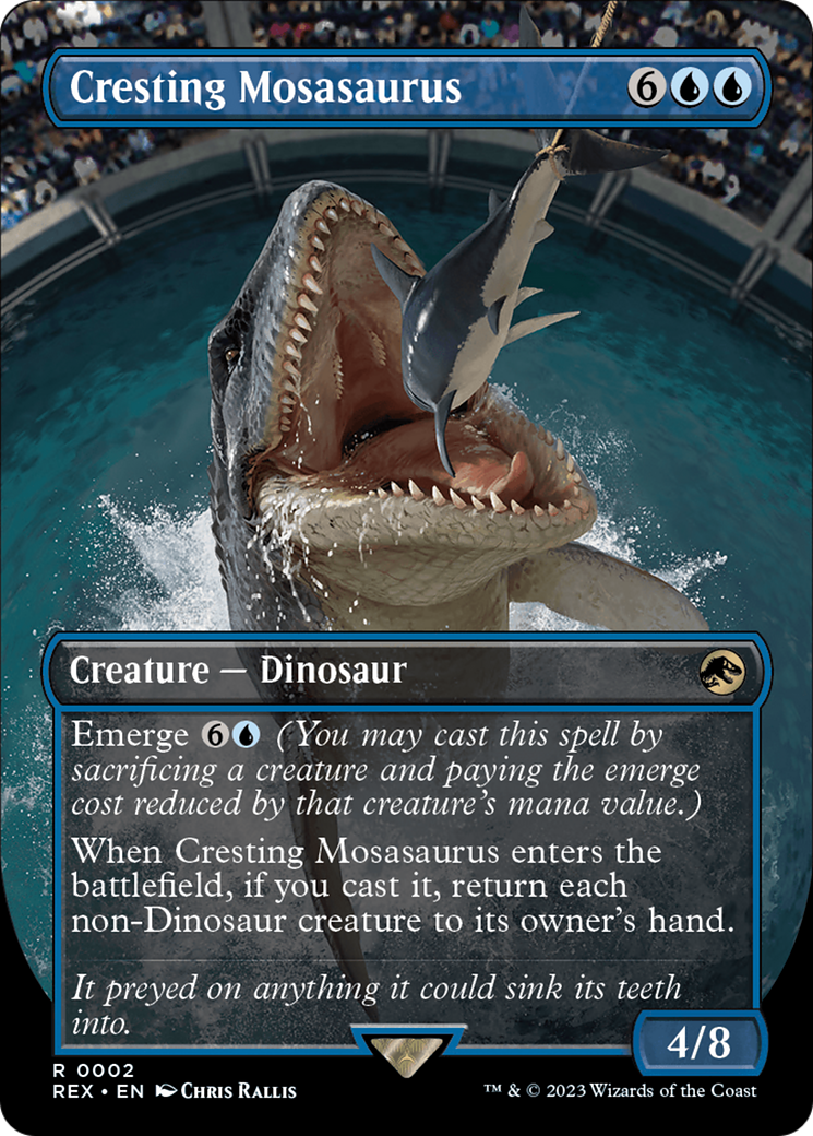 Cresting Mosasaurus (Borderless) [Jurassic World Collection] | Total Play