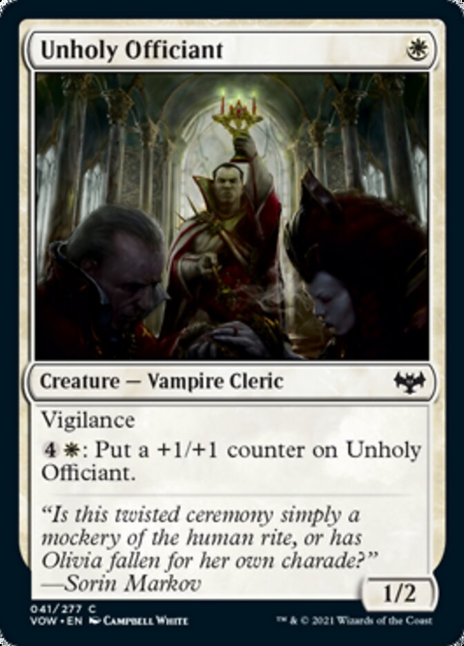 Unholy Officiant [Innistrad: Crimson Vow] | Total Play