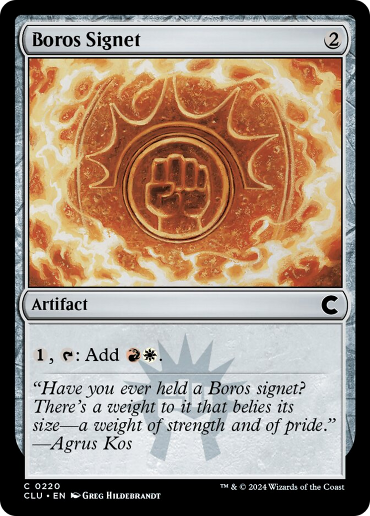 Boros Signet [Ravnica: Clue Edition] | Total Play