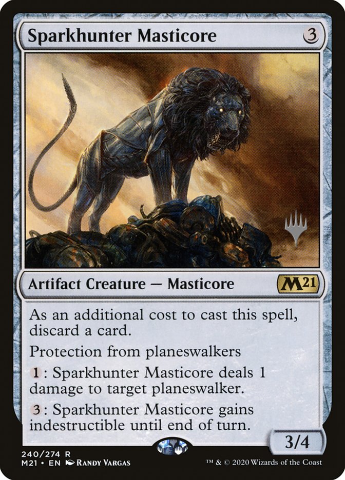 Sparkhunter Masticore (Promo Pack) [Core Set 2021 Promos] | Total Play