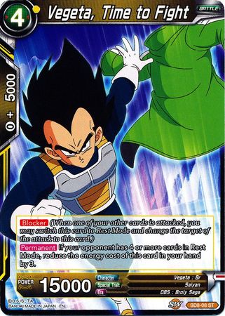 Vegeta, Time to Fight (Starter Deck - Rising Broly) (SD8-08) [Destroyer Kings] | Total Play