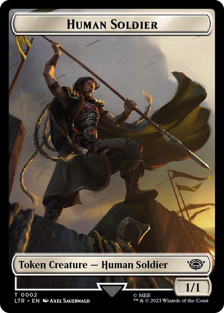 Food (11) // Human Soldier (02) Double-Sided Token [The Lord of the Rings: Tales of Middle-Earth Tokens] | Total Play