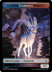 Elemental (9) // Teferi's Talent Emblem Double-Sided Token [March of the Machine Tokens] | Total Play