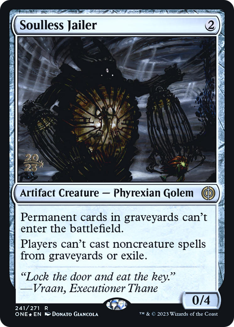 Soulless Jailer [Phyrexia: All Will Be One Prerelease Promos] | Total Play