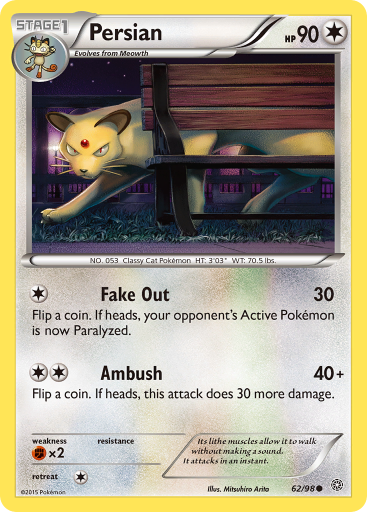 Persian (62/98) [XY: Ancient Origins] | Total Play