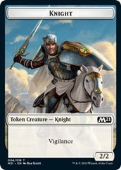 Knight // Zombie Double-Sided Token [Core Set 2021 Tokens] | Total Play