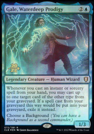 Gale, Waterdeep Prodigy [Commander Legends: Battle for Baldur's Gate Prerelease Promos] | Total Play