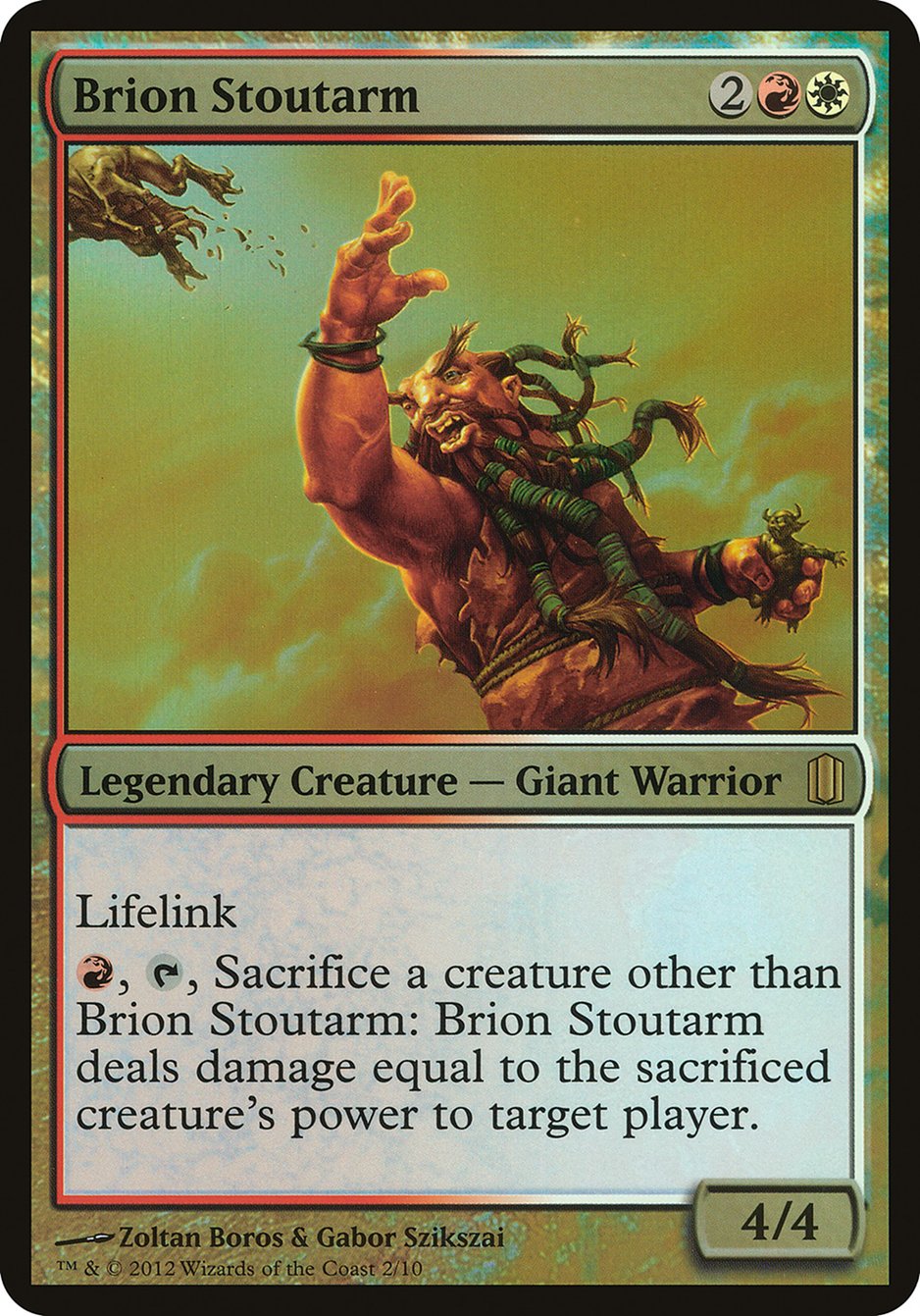 Brion Stoutarm (Oversized) [Commander's Arsenal Oversized] | Total Play
