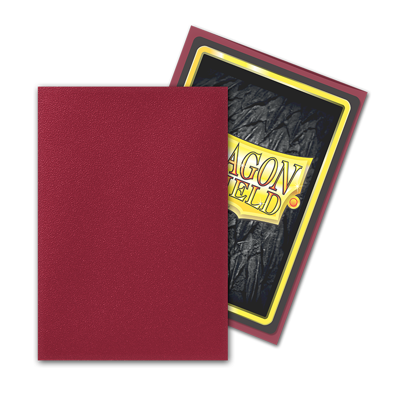 Dragon Shield: Japanese Size 60ct Sleeves - Blood Red (Matte) | Total Play