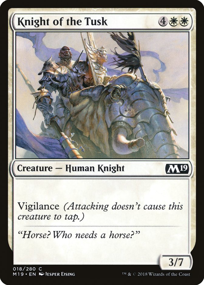 Knight of the Tusk [Core Set 2019] | Total Play