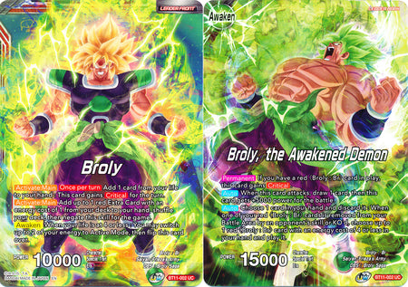 Broly // Broly, the Awakened Demon (BT11-002) [Vermilion Bloodline] | Total Play