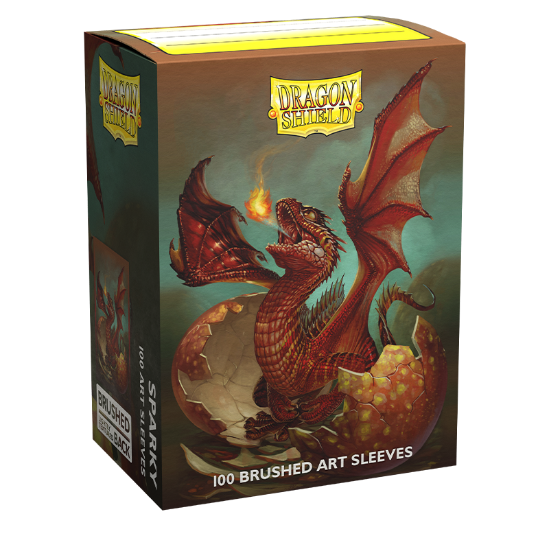 Dragon Shield: Standard 100ct Brushed Art Sleeves - Sparky | Total Play