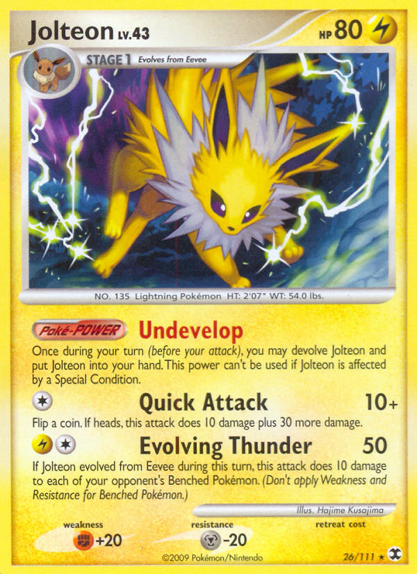 Jolteon (26/111) [Platinum: Rising Rivals] | Total Play