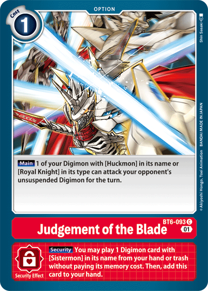Judgement of the Blade [BT6-093] [Double Diamond] | Total Play