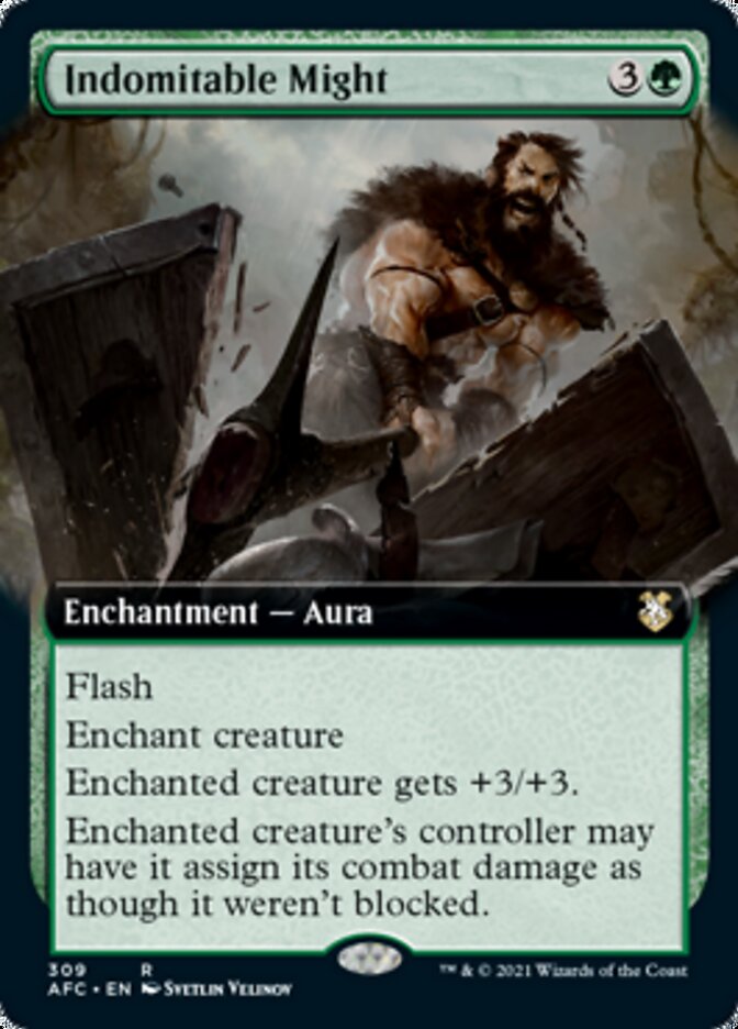 Indomitable Might (Extended Art) [Dungeons & Dragons: Adventures in the Forgotten Realms Commander] | Total Play