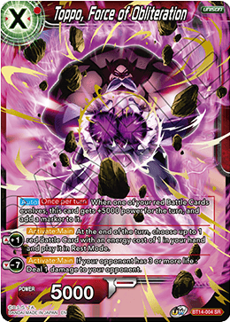 Toppo, Force of Obliteration (BT14-004) [Cross Spirits] | Total Play