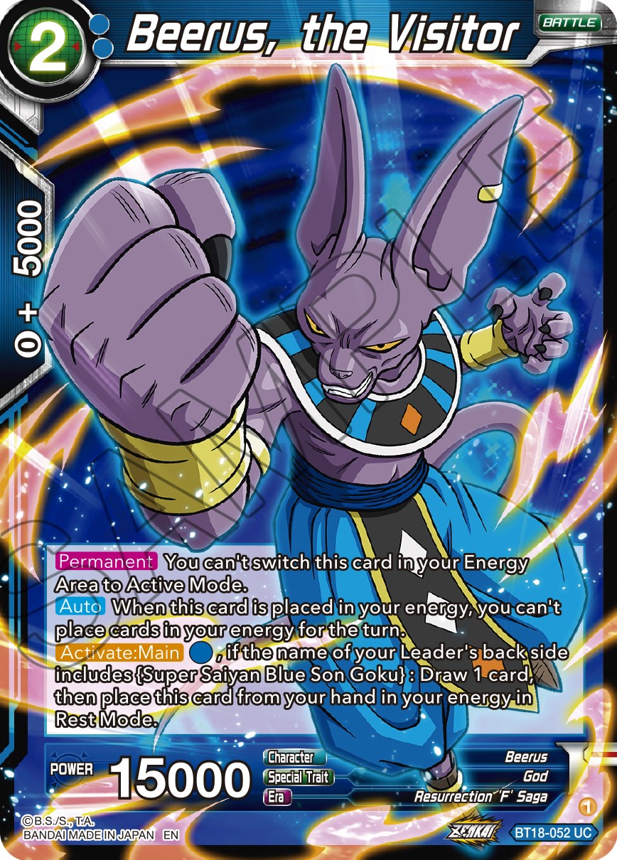 Beerus, the Visitor (BT18-052) [Dawn of the Z-Legends] | Total Play