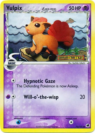 Vulpix (70/101) (Delta Species) (Stamped) [EX: Dragon Frontiers] | Total Play