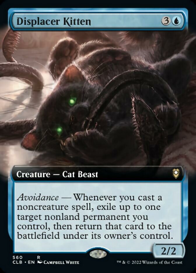 Displacer Kitten (Extended Art) [Commander Legends: Battle for Baldur's Gate] | Total Play