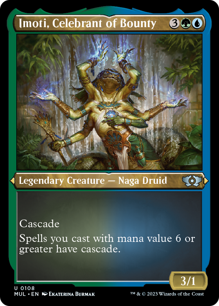 Imoti, Celebrant of Bounty (Foil Etched) [Multiverse Legends] | Total Play