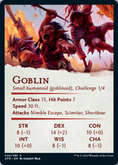 Goblin Art Card [Dungeons & Dragons: Adventures in the Forgotten Realms Art Series] | Total Play