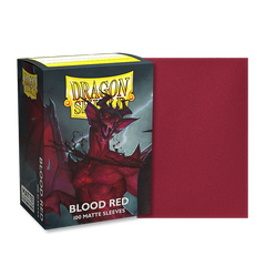 Dragon Shield: Standard 100ct Sleeves - Blood Red (Matte) | Total Play