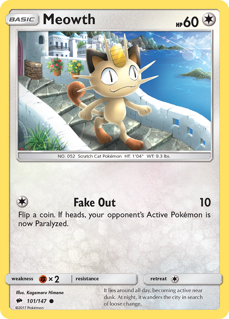 Meowth (101/147) [Sun & Moon: Burning Shadows] | Total Play