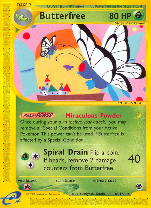 Butterfree (38/165) [Expedition: Base Set] | Total Play