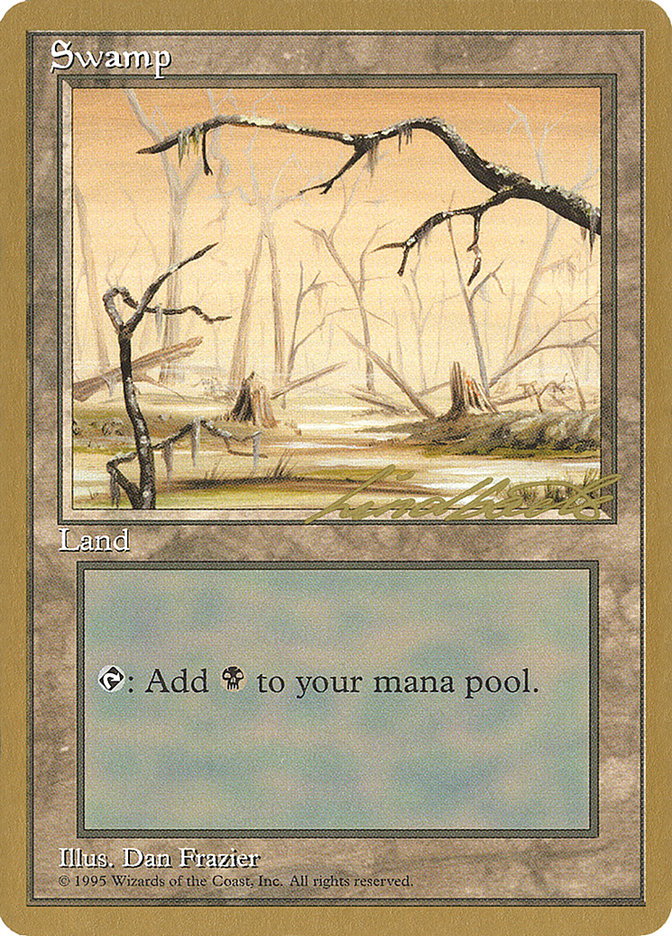 Swamp (ll370) (Leon Lindback) [Pro Tour Collector Set] | Total Play