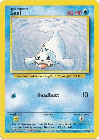 Seel (41/102) [Base Set Unlimited] | Total Play