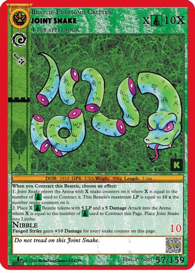 Joint Snake [Cryptid Nation: Kickstarter Edition] | Total Play