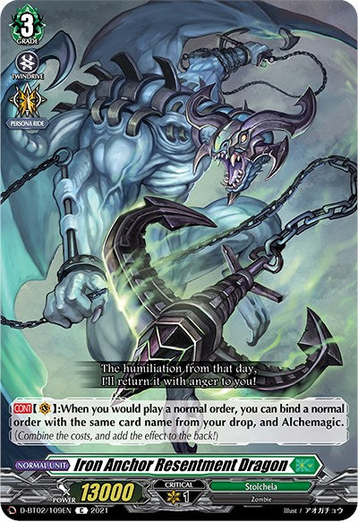 Iron Anchor Resentment Dragon (D-BT02/109EN) [A Brush with the Legends] | Total Play
