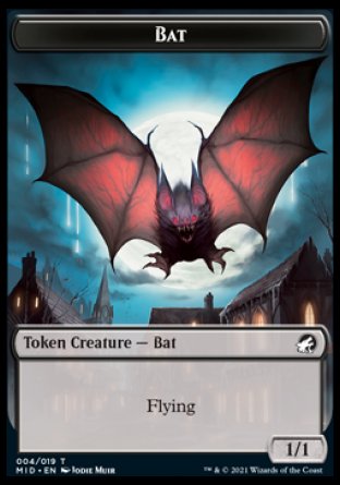 Bat Token [Innistrad: Midnight Hunt Tokens] | Total Play