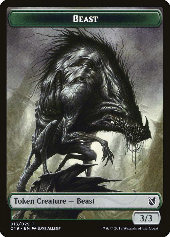 Beast Token (013/029) [Commander 2019 Tokens] | Total Play