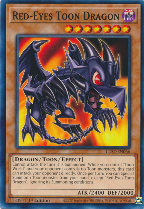 Red-Eyes Toon Dragon [LDS1-EN066] Common | Total Play