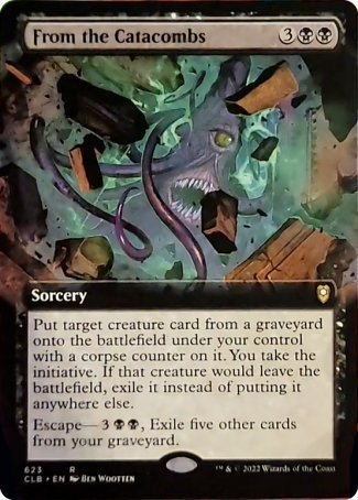From the Catacombs (Extended Art) [Commander Legends: Battle for Baldur's Gate] | Total Play