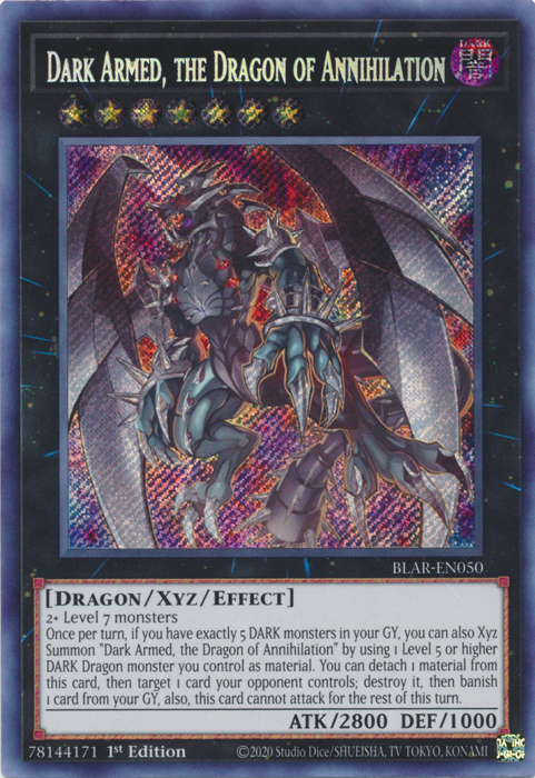 Dark Armed, the Dragon of Annihilation [BLAR-EN050] Secret Rare | Total Play