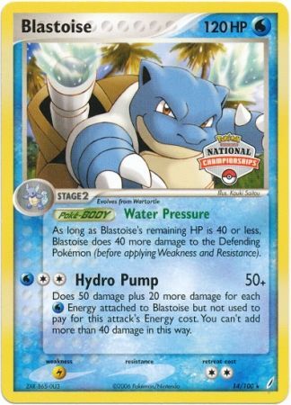 Blastoise (14/100) (National Championship Promo) [EX: Crystal Guardians] | Total Play