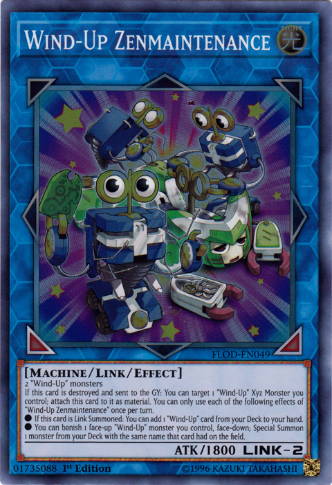 Wind-Up Zenmaintenance [FLOD-EN049] Super Rare | Total Play