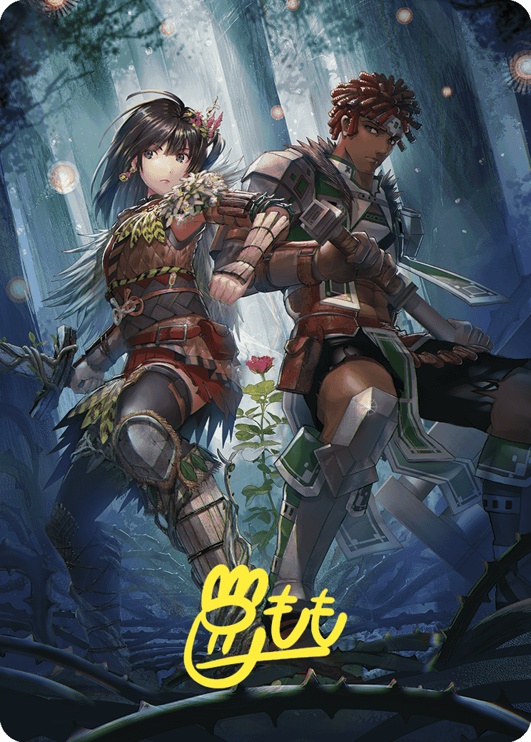 Defense of the Heart Art Card (Gold-Stamped Signature) [Wilds of Eldraine Art Series] | Total Play