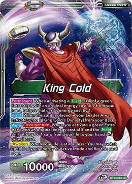King Cold // King Cold, Ruler of the Galactic Dynasty (Uncommon) (BT13-061) [Supreme Rivalry] | Total Play
