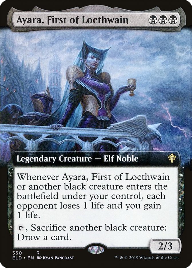 Ayara, First of Locthwain (Extended Art) [Throne of Eldraine] | Total Play